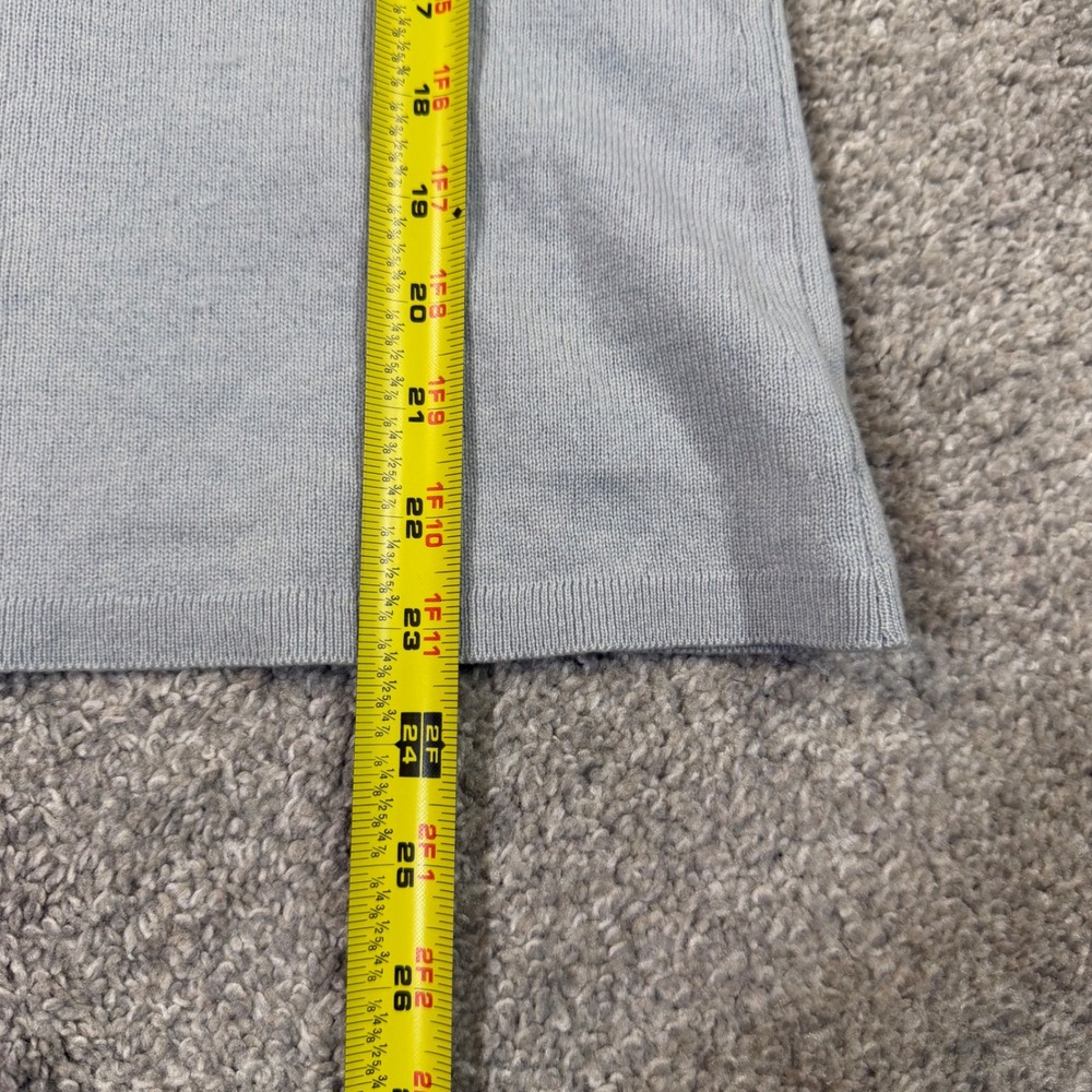 Brora 100% Cashmere‎ V-Neck Sweater Light Blue Made in Scotland Size 38 Pullover - Picture 5 of 7